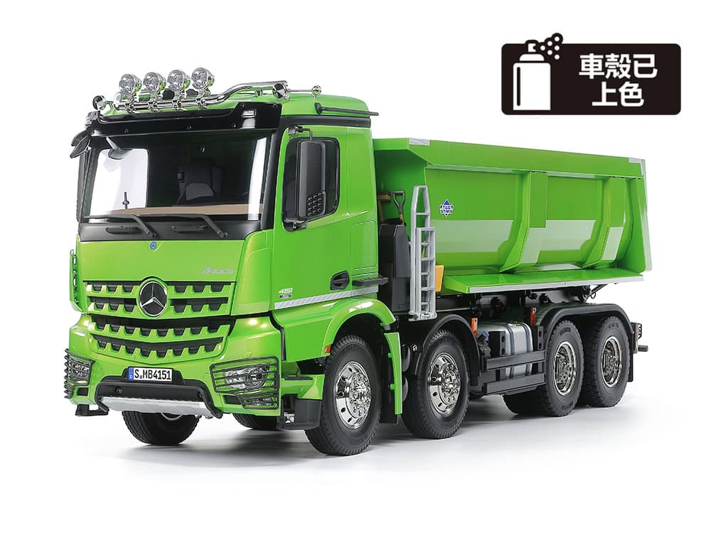 47523_02b Tamiya 47523 1/14 RC Mercedes-Benz Arocs 4151 8x4 Tipper Truck (Candy Green Edition):圖片 1