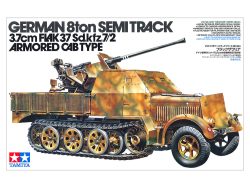 Tamiya 35144 1/35 German 8t. Semi-Track Sd.Kfz. 7/2：圖片 2