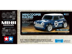 Tamiya 47515 1/10 RC Mini Cooper Racing (Blue Painted Body) (MB-01 Chassis)：圖片 2