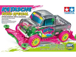 Tamiya 95699 1/32 Mini 4WD K4Tasche Vivid Special (Pink/Green) (FM-A Chassis)：圖片 2