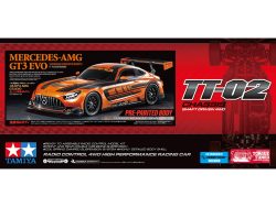 Tamiya 47519 1/10 RC Mercedes-AMG GT3 EVO (Orange Painted Body) (TT-02 Chassis)：圖片 2