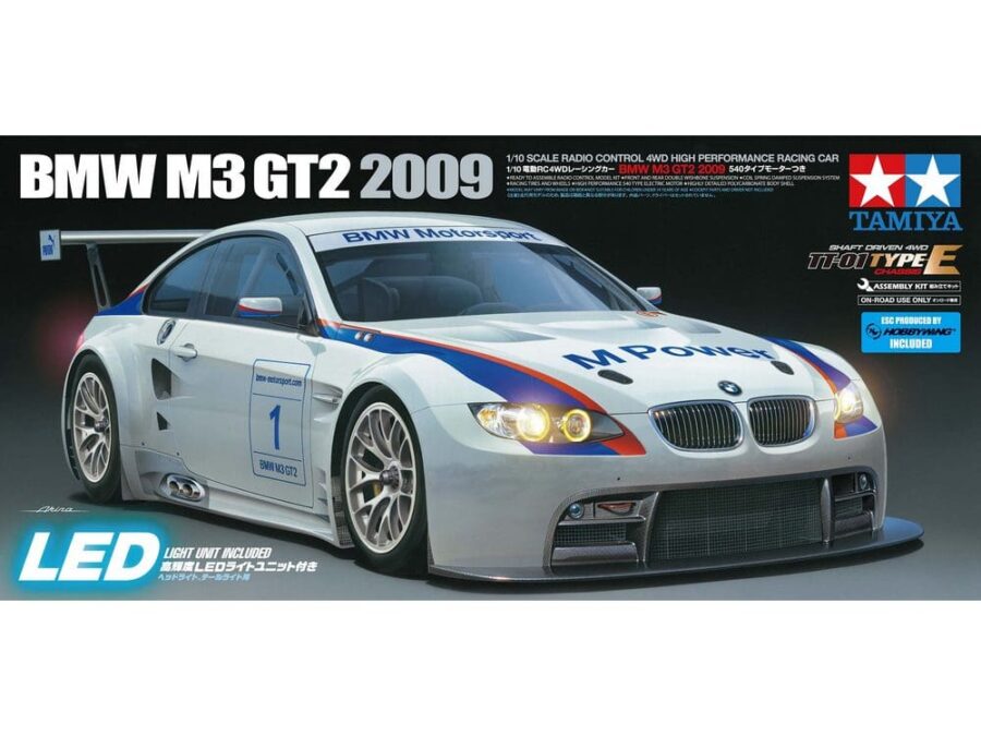 Tamiya 58449 1/10 RC BMW M3 GT2 2009 (TT-01 TYPE-E Chassis)：圖片 2