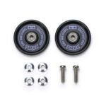 Tamiya 95714 HG 19mm Aluminum Ball-Race Rollers (Ringless/Black & Purple Logo) Asia Challenge