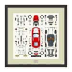 Tamiya 21229 1/24 LEXUS LFA (Red) Parts Panel