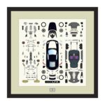 Tamiya 21231 1/24 LEXUS LFA (Matte Black) Parts Panel