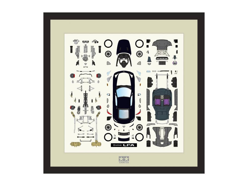 21231_1 Tamiya 21231 1/24 LEXUS LFA (Matte Black) Parts Panel:圖片 1
