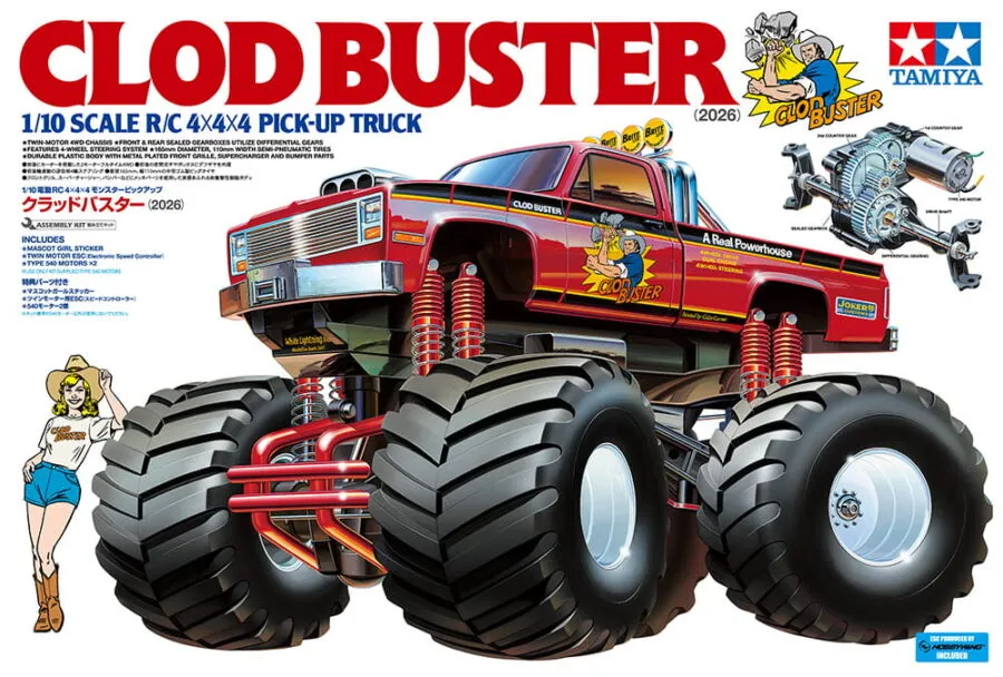 Tamiya 58762 1/10 SCALE R/C CLOD BUSTER (2026)：圖片 2