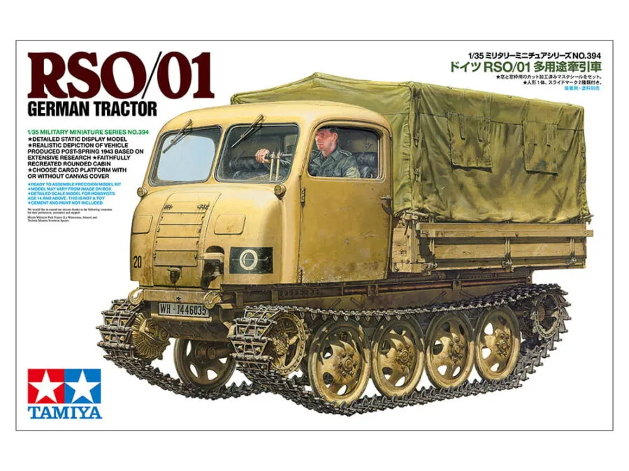 Tamiya 35394 1/35 SCALE GERMAN TRACTOR RSO/01：圖片 2