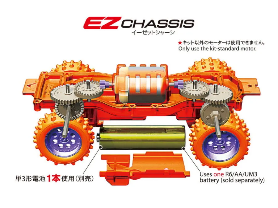 Tamiya 95707 1/32 TRAIL MINI 4WD HALLOWEEN VERSION (EZ CHASSIS)：圖片 5