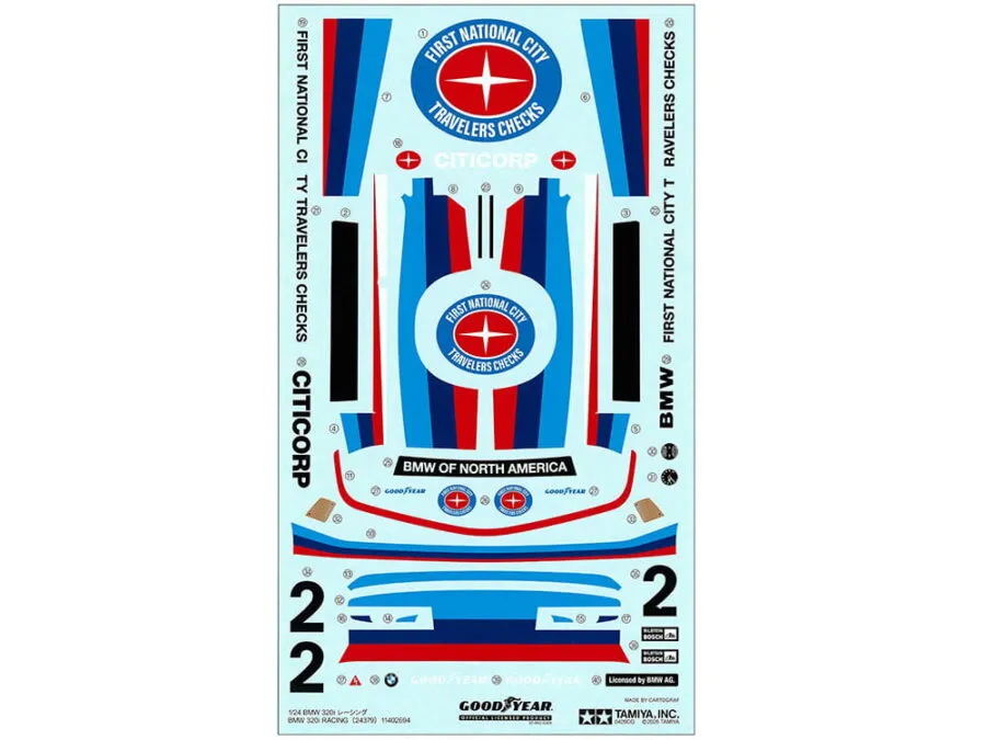 Tamiya 24379 1/24 SCALE BMW 320i RACING：圖片 3