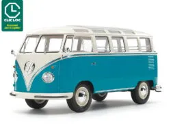 Tamiya 28102 Clic Loc 1/24 SCALE VOLKSWAGEN TYPE 2 (T1) (BLUE/WHITE)